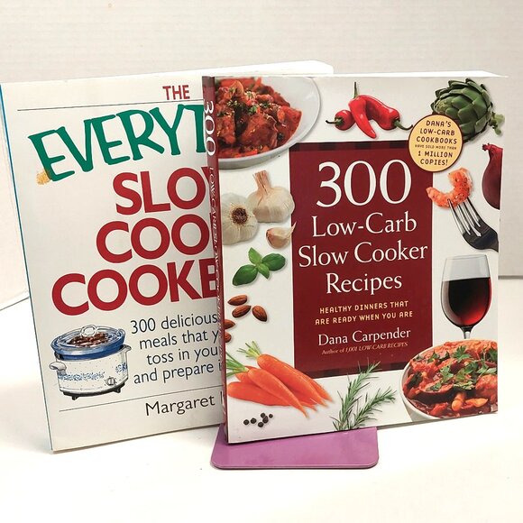 Lot of 2 Slow Cooker Cookbooks: Paperback, Good - Carpender/Kaeter - Picture 1 of 6